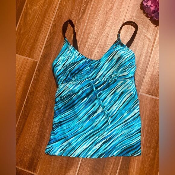 Attarco Other - Attarco Turquoise and Black Tankini